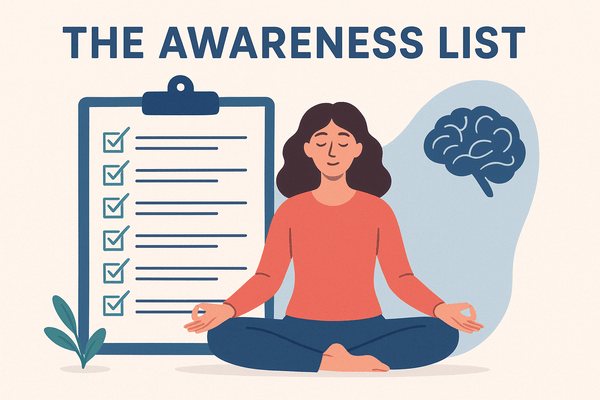 This checklist of 40+ awareness-points leads you into the zone of focus